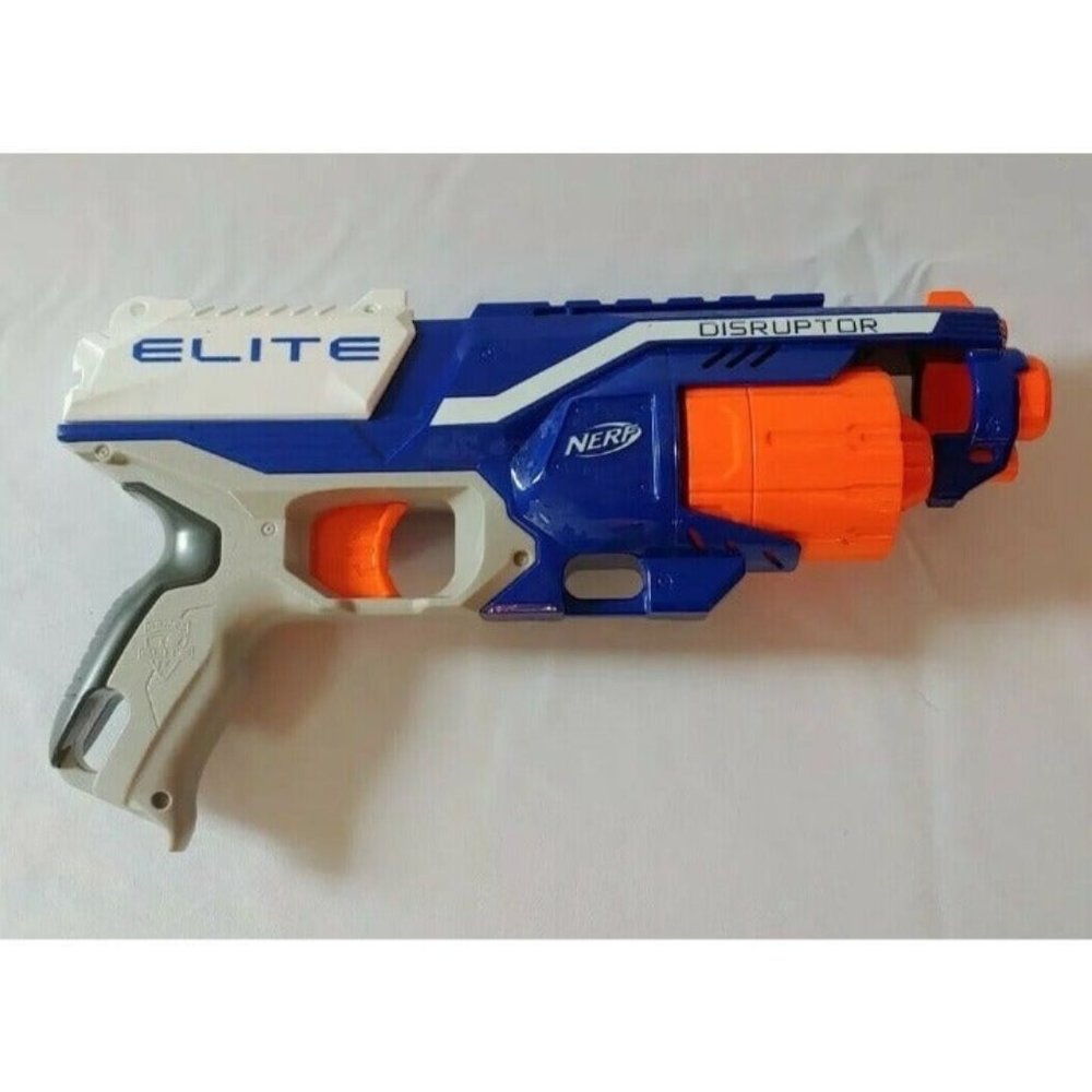 Nerf B9837F07 N-Strike Elite Disruptor Blue Model Tested and Working *NO AMMO*